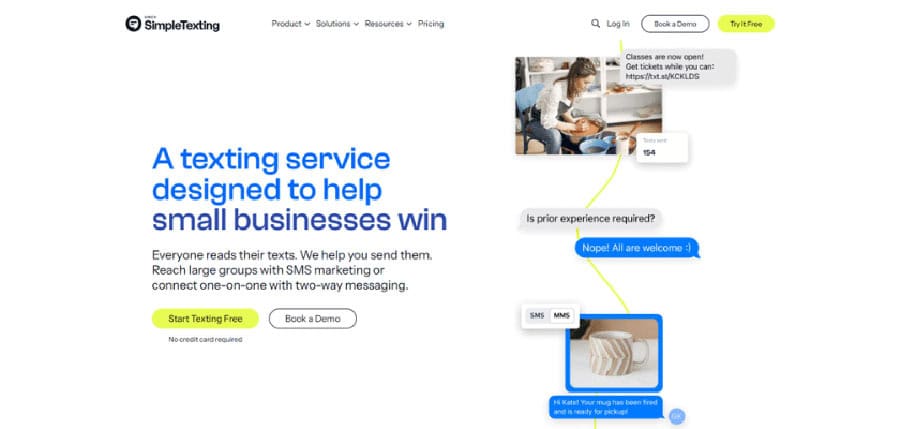 SimpleTexting: White Label SMS платформа