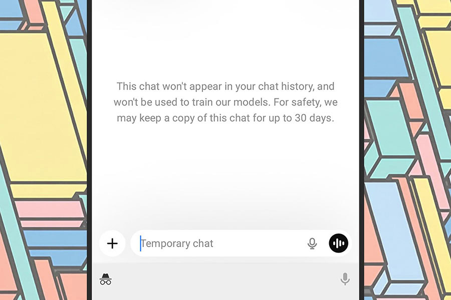 Използвайте temporary chats като инкогнито режим 9 Използвайте temporary chats като инкогнито режим