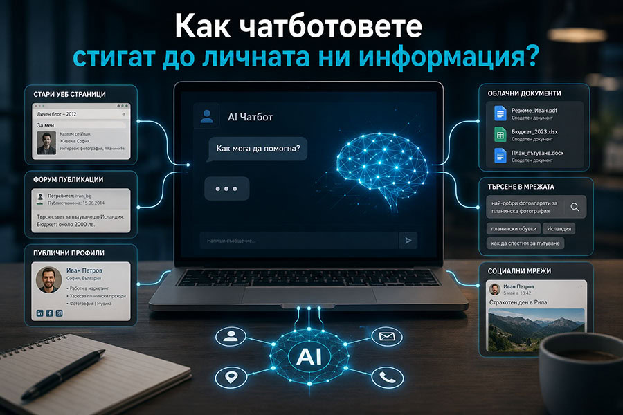 Как чатботовете стигат до личната ни информация? 3 Как чатботовете стигат до личната ни информация?