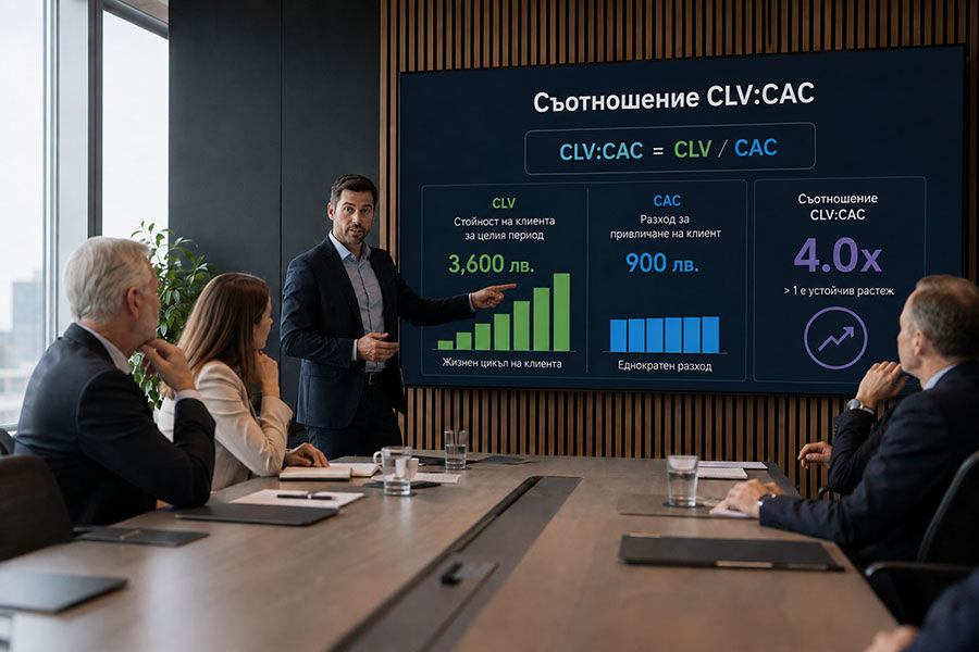 Съотношение CLV:CAC 9 Съотношение CLV:CAC