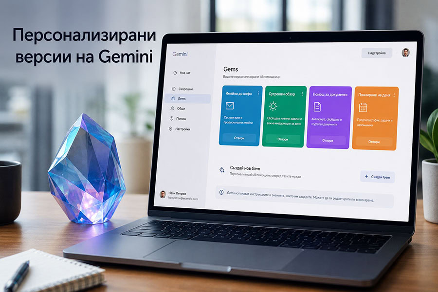 Използвайте „Gems“ за създаване на персонализирани версии на Gemini 13 Използвайте „Gems“ за създаване на персонализирани версии на Gemini
