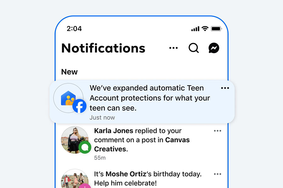 7 Meta разширява настройките 13+ за тийнейджъри в Instagram, Facebook и Messenger 3