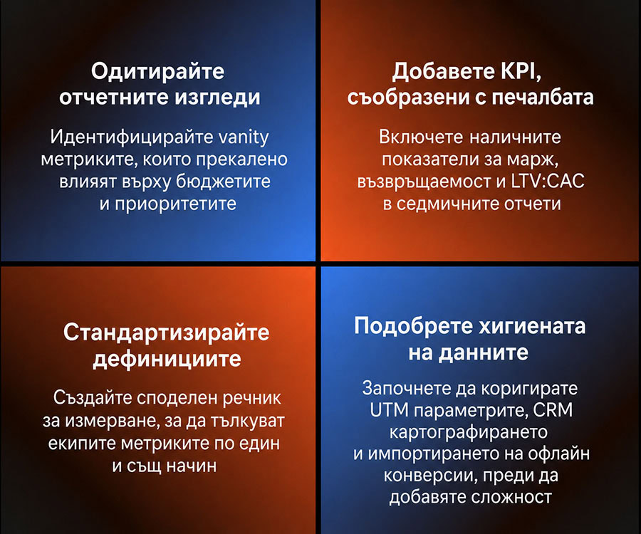 Седем стъпки за развитие на системата за измерване 12 Седем стъпки за развитие на системата за измерване