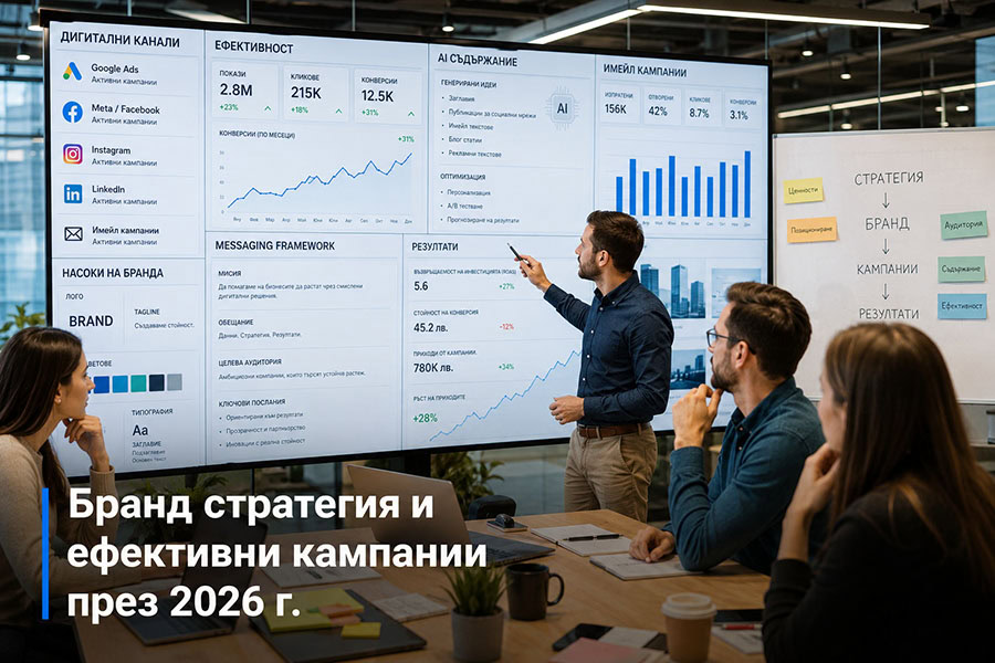 Защо бранд стратегията вече движи ефективността на дигиталните кампании през 2026 г.